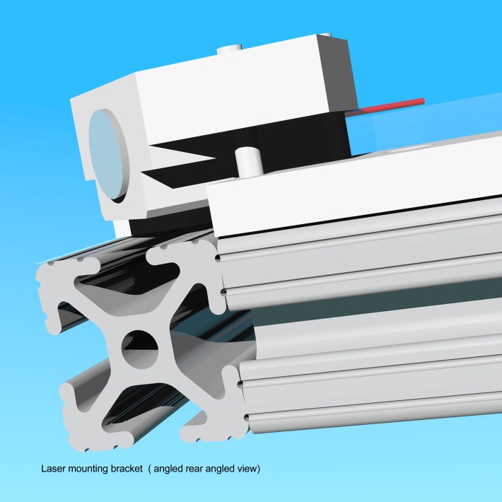 laser bracket at corner detail 1